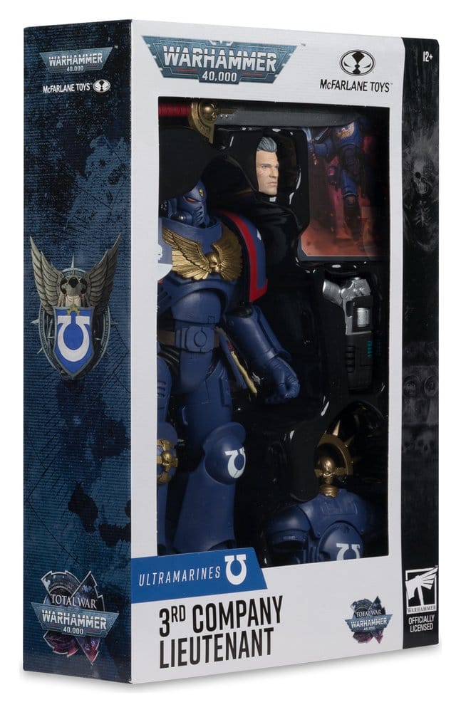 Warhammer 40,000 Total War Figura 3rd Company Lieutenant (Ultramarines) 18 cm