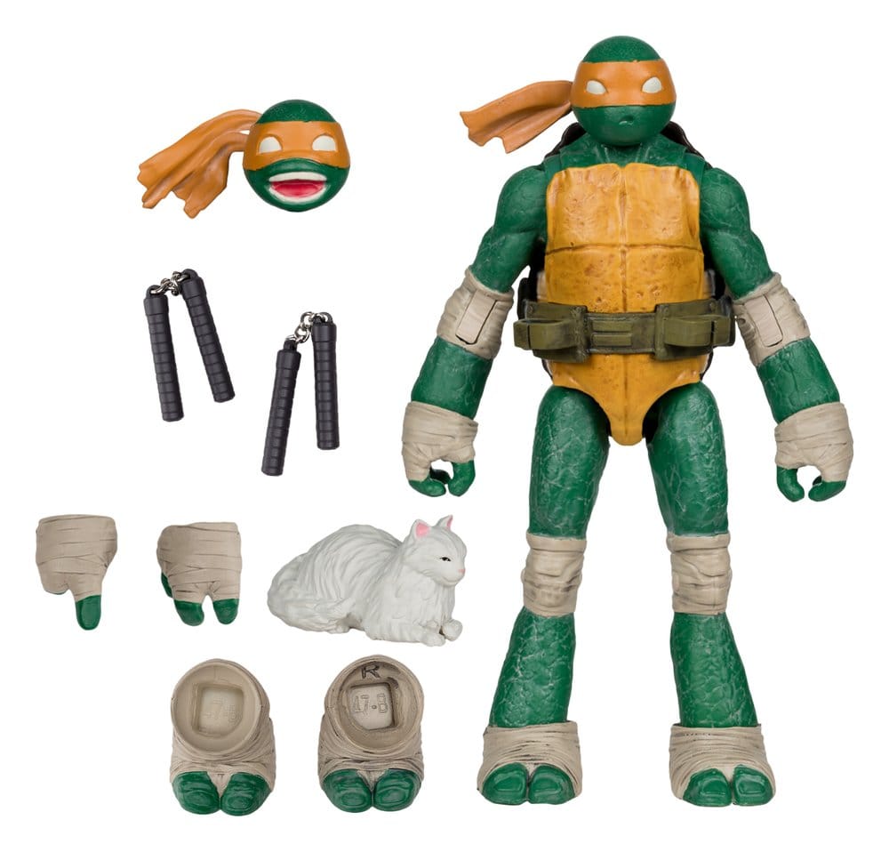 Las Tortugas Ninja Page Punchers Figura Michelangelo 13 cm