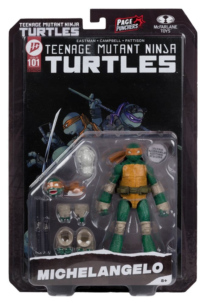 Las Tortugas Ninja Page Punchers Figura Michelangelo 13 cm