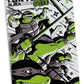 Las Tortugas Ninja Page Punchers Figura Michelangelo (Black White & Green) (Red Platinum Edition) 13 cm