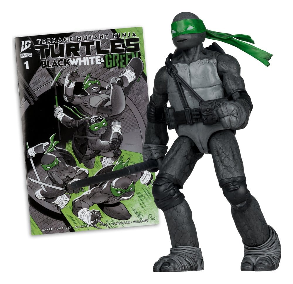 Las Tortugas Ninja Page Punchers Figura Donatello (Black White & Green ) (Red Platinum Edition) 13 cm