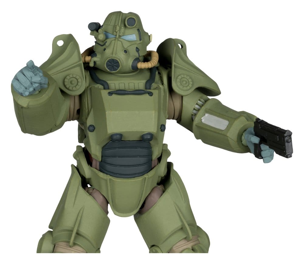Fallout 76 Gaming Edition Figura T-45 Military Armor (Red Platinum Edition) 20 cm