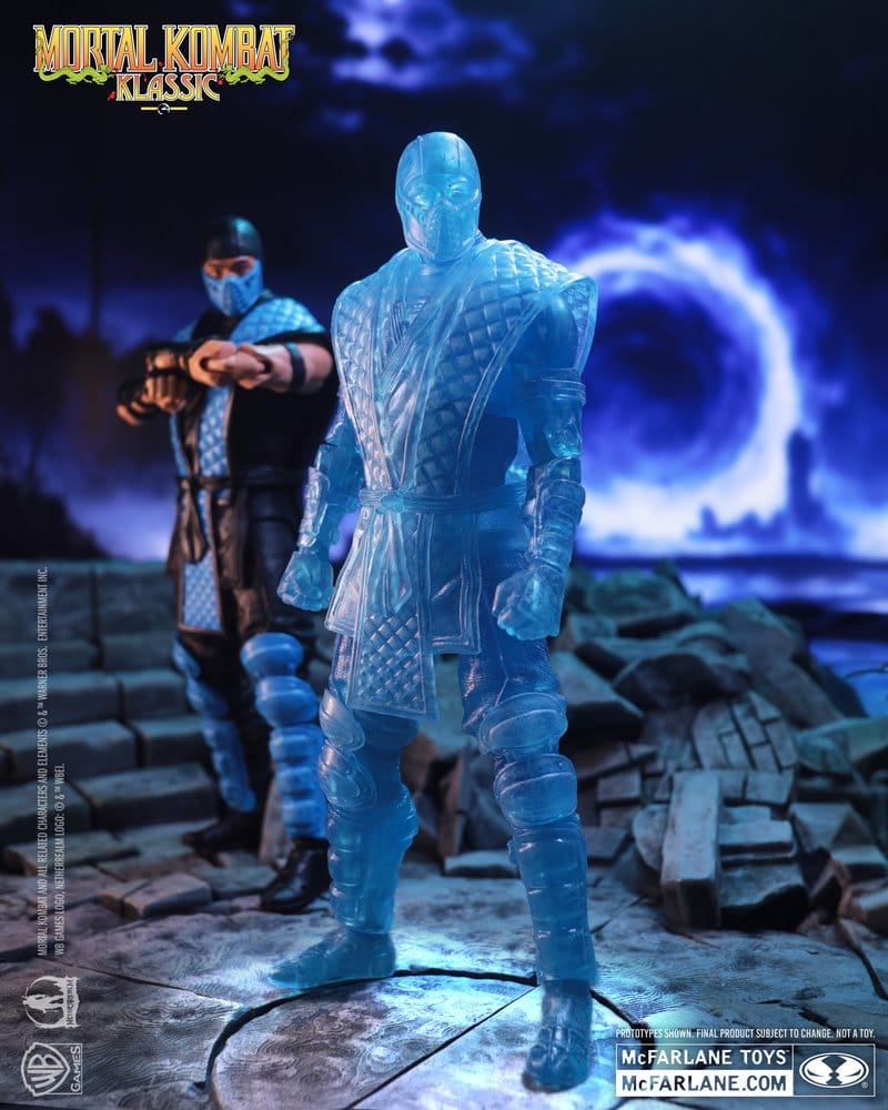 Mortal Kombat Klassic Figura Sub-Zero (Ice Clone) 18 cm