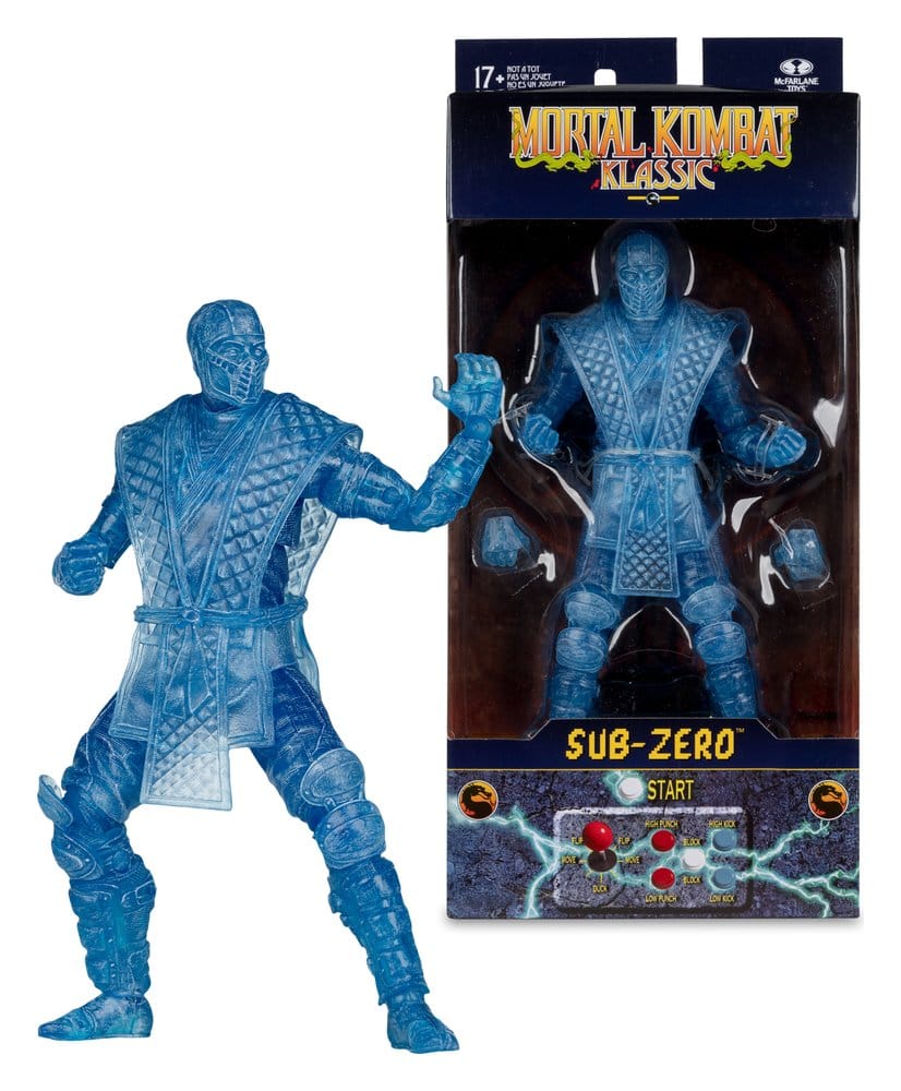 Mortal Kombat Klassic Figura Sub-Zero (Ice Clone) 18 cm