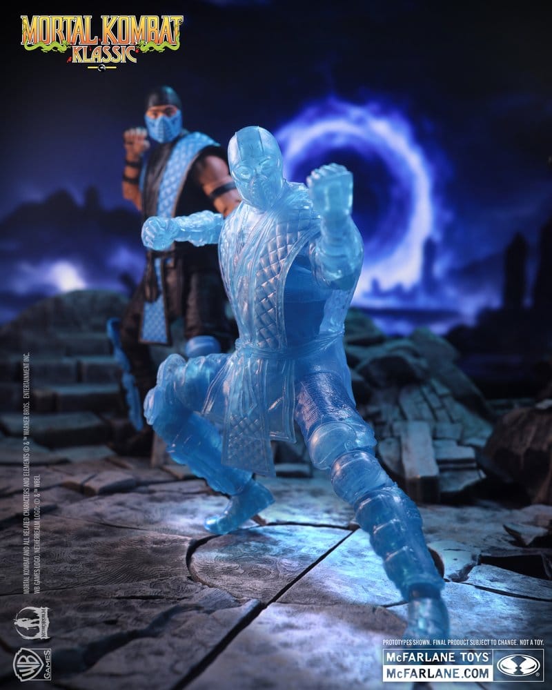Mortal Kombat Klassic Figura Sub-Zero (Ice Clone) 18 cm