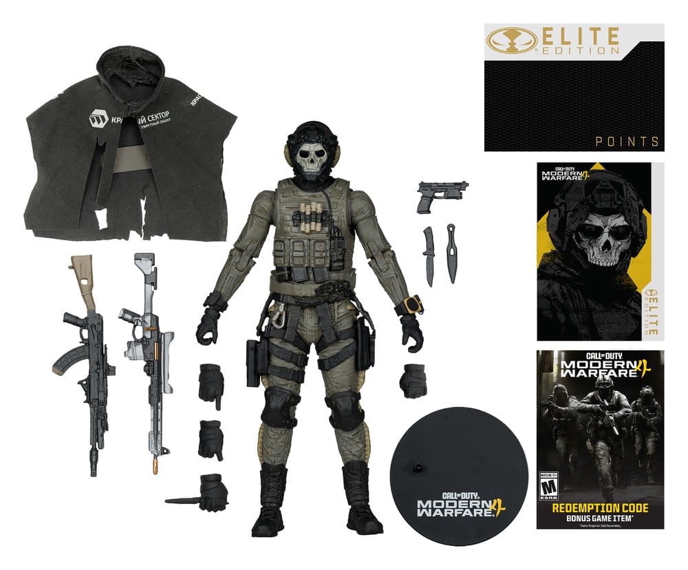 Call of Duty McFarlane Elite Edition Figura Deluxe Ghost (Call of Duty: Modern Warfare 4) #19 18 cm