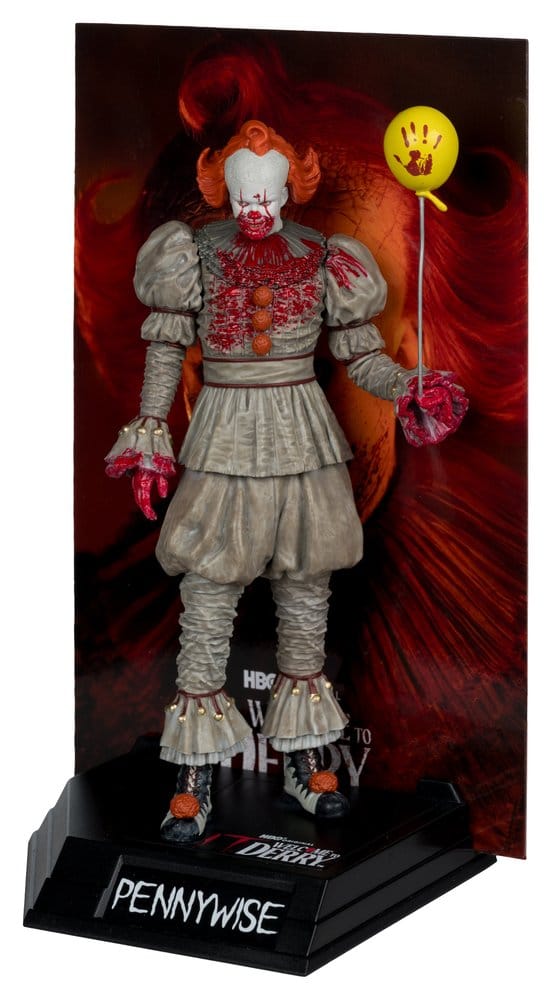 It Welcome to Derry Movie Maniacs Figura Pennywise (Bloody) 16 cm