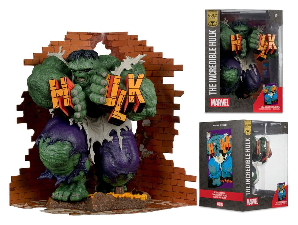 Marvel Estatua PVC 1/6 Hulk (The Incredible Hulk #345) (Gold Label)