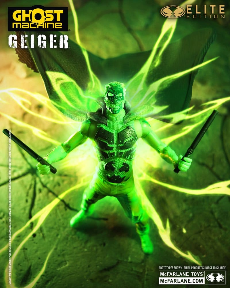 Ghost Machine McFarlane Elite Edition Figura Deluxe Geiger 18 cm