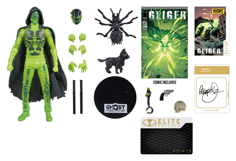 Ghost Machine McFarlane Elite Edition Figura Deluxe Geiger 18 cm