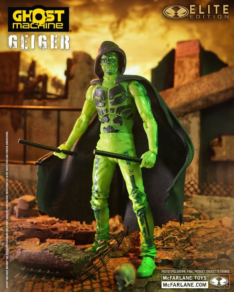 Ghost Machine McFarlane Elite Edition Figura Deluxe Geiger 18 cm