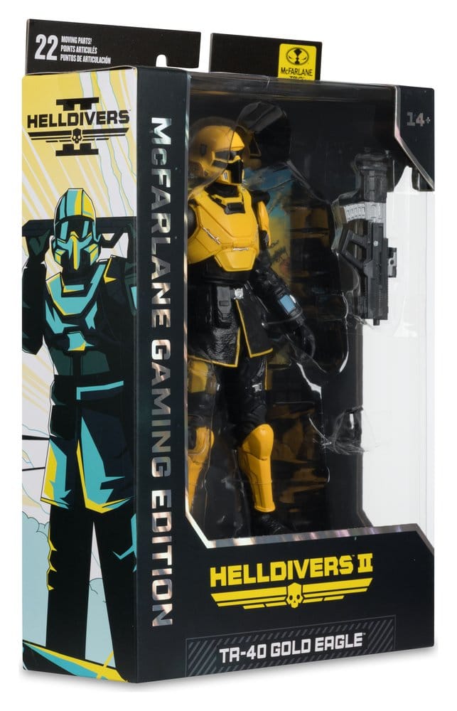 Helldivers II McFarlane Gaming Edition Figura T4-40 Gold Eagle 18 cm