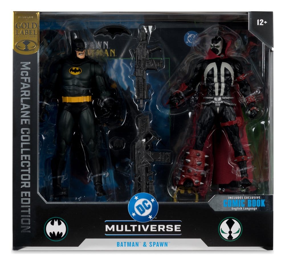 DC Multiverse McFarlane Collector Edition Pack de 2 Figuras Batman & Spawn (Gold Label) 18 cm