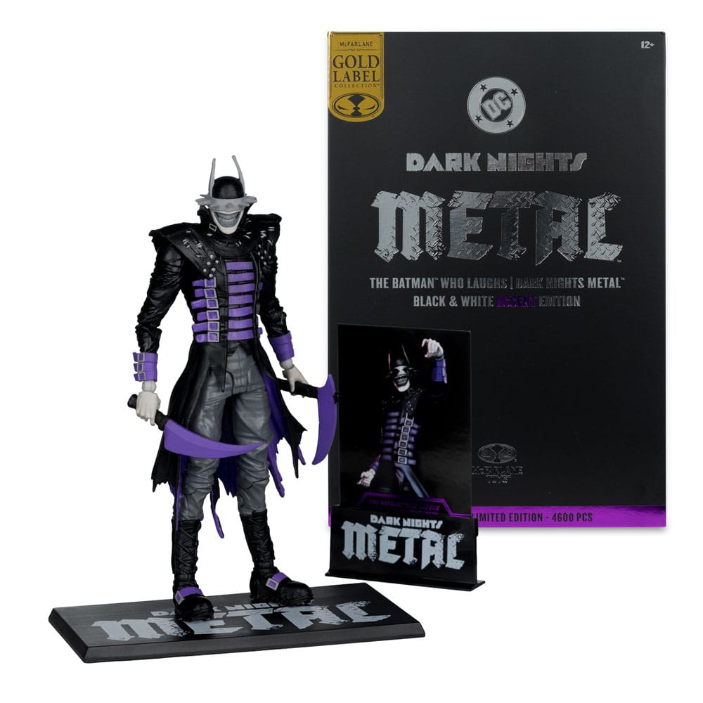 DC Multiverse Figura The Batman Who Laughs (B&W with accent) (Gold Label) 18 cm - Z POP Toys