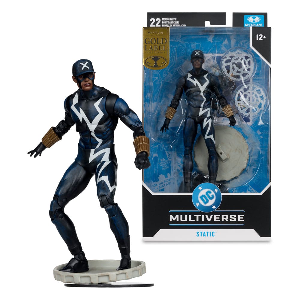 DC Multiverse Figura Static Shock (Trial by Fire) (Gold Label) 18 cm - Z POP Toys