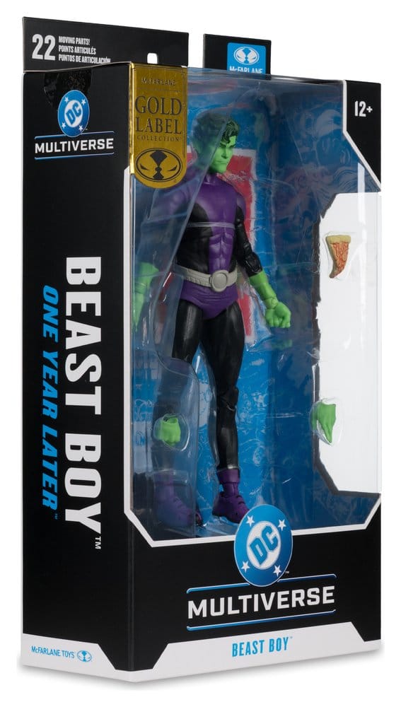 DC Multiverse Figura Beast Boy (One Year Later) (Gold Label) 18 cm