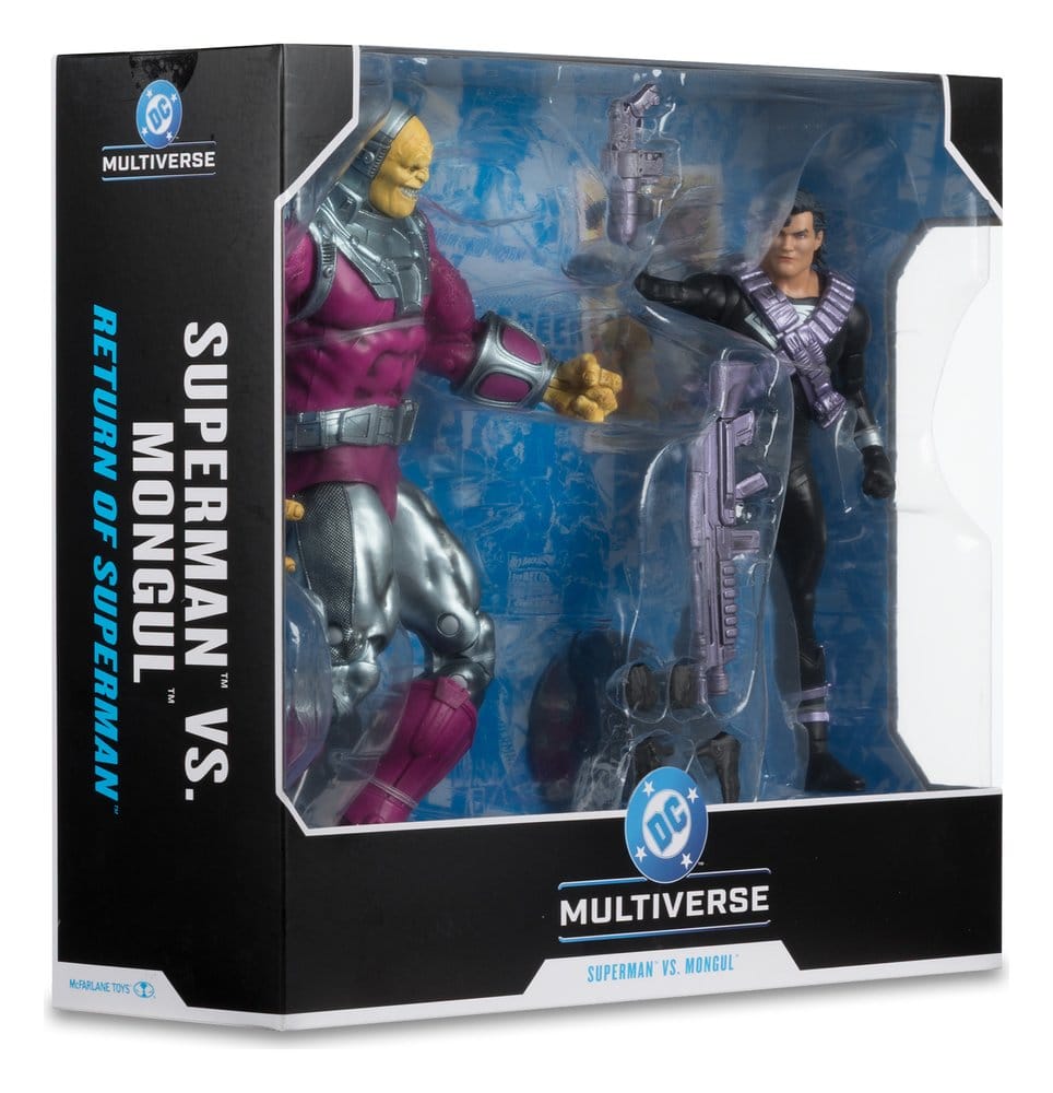DC Multiverse Figura Megafig Pack de 2 Mongul vs Superman (Return of Superman) 25 cm