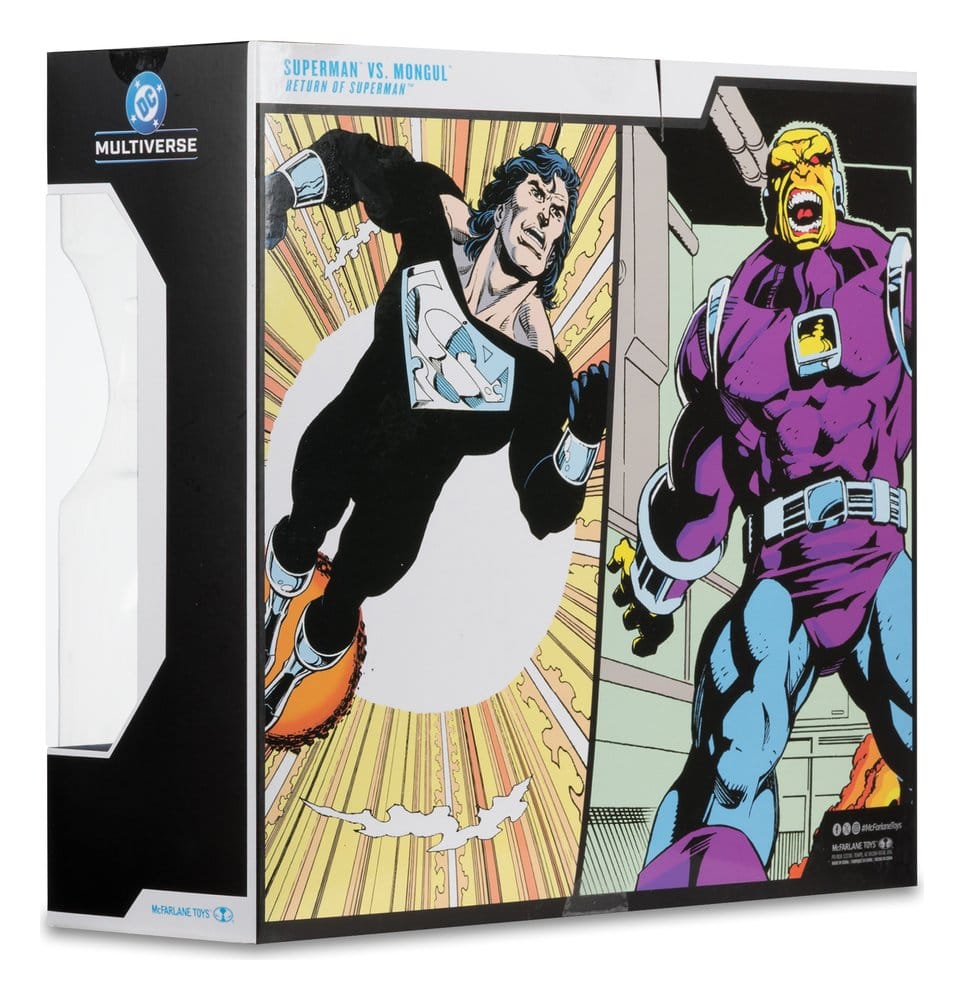 DC Multiverse Figura Megafig Pack de 2 Mongul vs Superman (Return of Superman) 25 cm