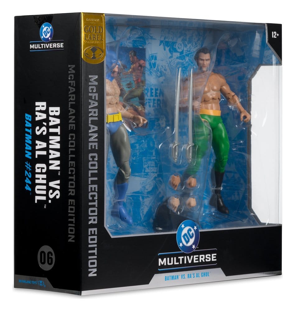 DC Multiverse McFarlane Elite Edition Pack de 2 Figuras Batman vs Ra's al Ghul (Batman #244) (Gold Label) 18 cm