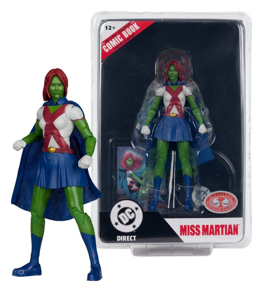 DC Direct Page Punchers Figura Miss Martian (Teen Titans #41) (Red Platinum Edition) 17 cm