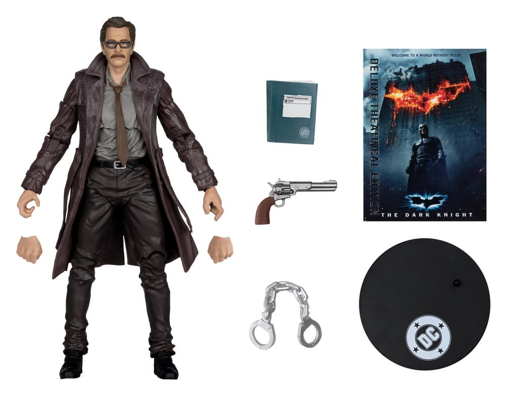 DC Multiverse Figura Commissioner James Gordon (The Dark Knight Trilogy) Deluxe Theatrical Edition 18 cm