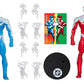 DC Multiverse pack de 2 Figuras Superman Blue vs. Superman Red (Gold Label) 18 cm