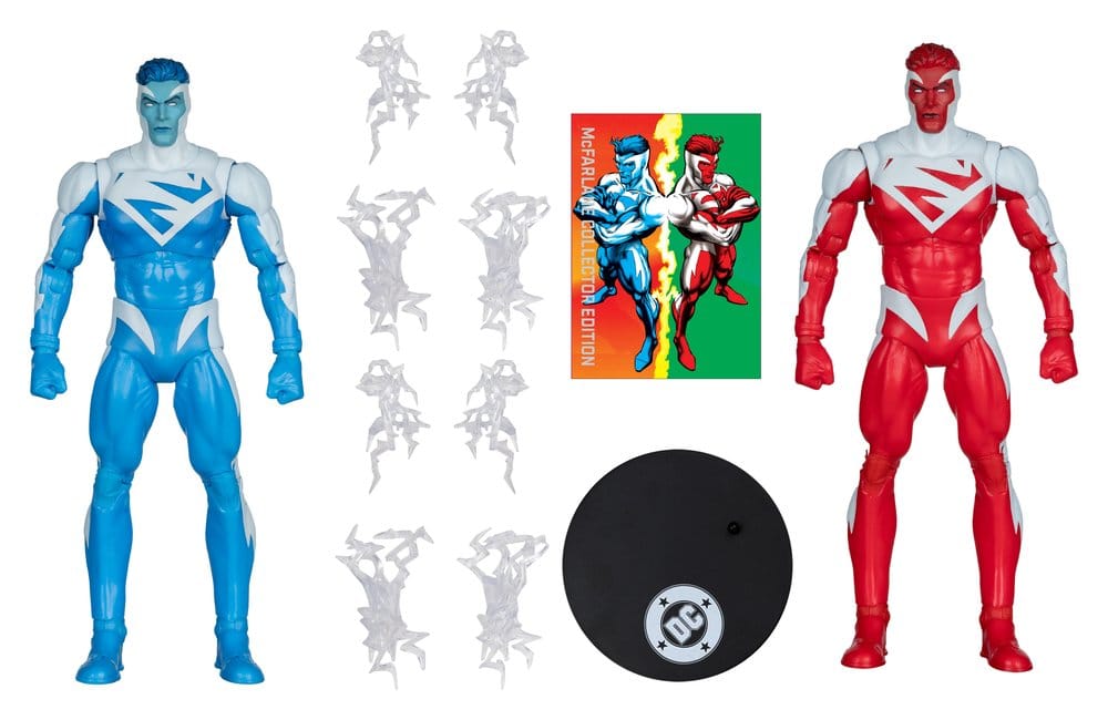 DC Multiverse pack de 2 Figuras Superman Blue vs. Superman Red (Gold Label) 18 cm