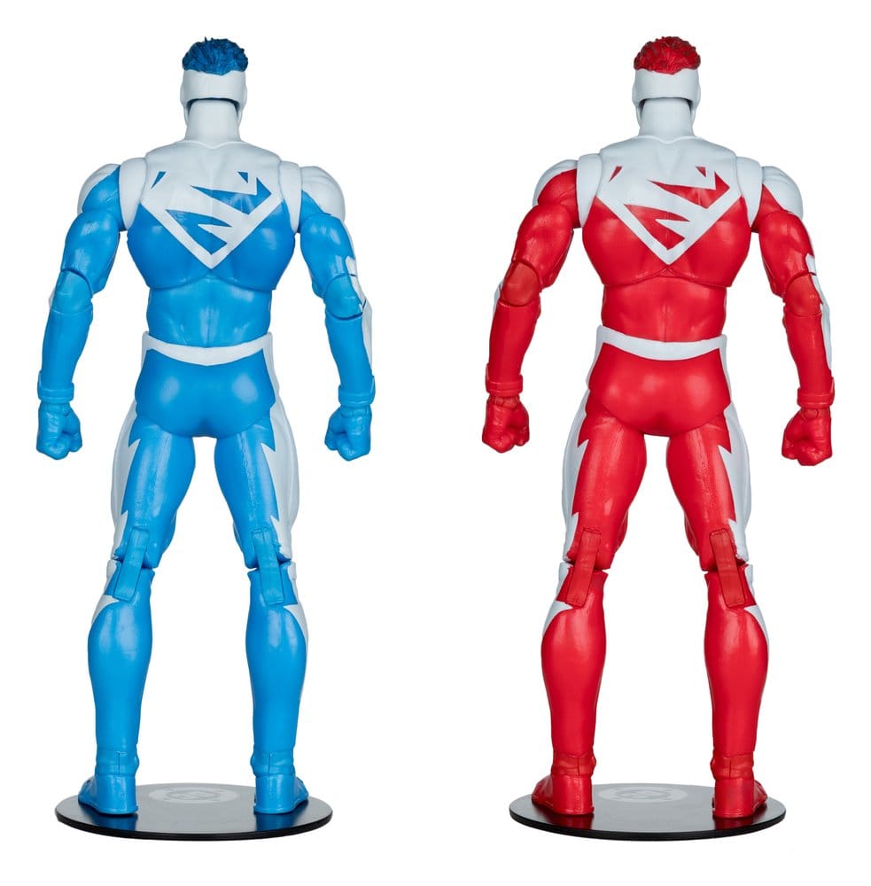 DC Multiverse pack de 2 Figuras Superman Blue vs. Superman Red (Gold Label) 18 cm