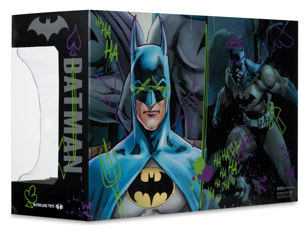Batman DC Direct Mini Réplica 1/3 Pack de 2 Máscaras de Batman Hush & Knightfall (Jokerized) (Gold Label) 18 cm