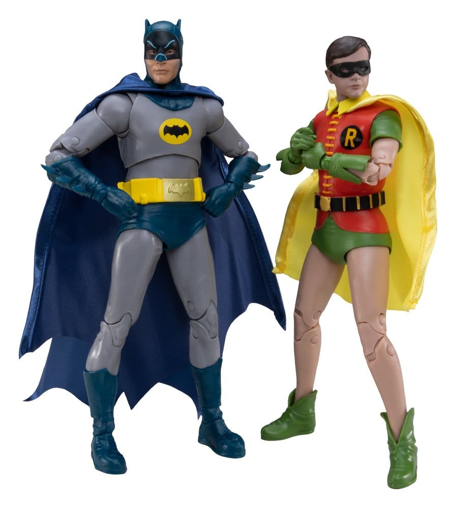 Batman Classic TV Series DC Multiverse McFarlane Collector Edition pack de 2 Figuras Batman y Robin 18 cm