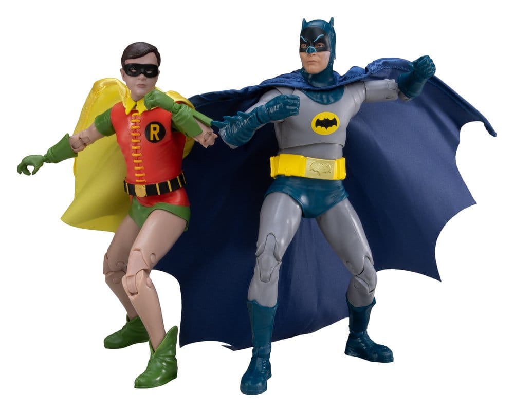 Batman Classic TV Series DC Multiverse McFarlane Collector Edition pack de 2 Figuras Batman y Robin 18 cm