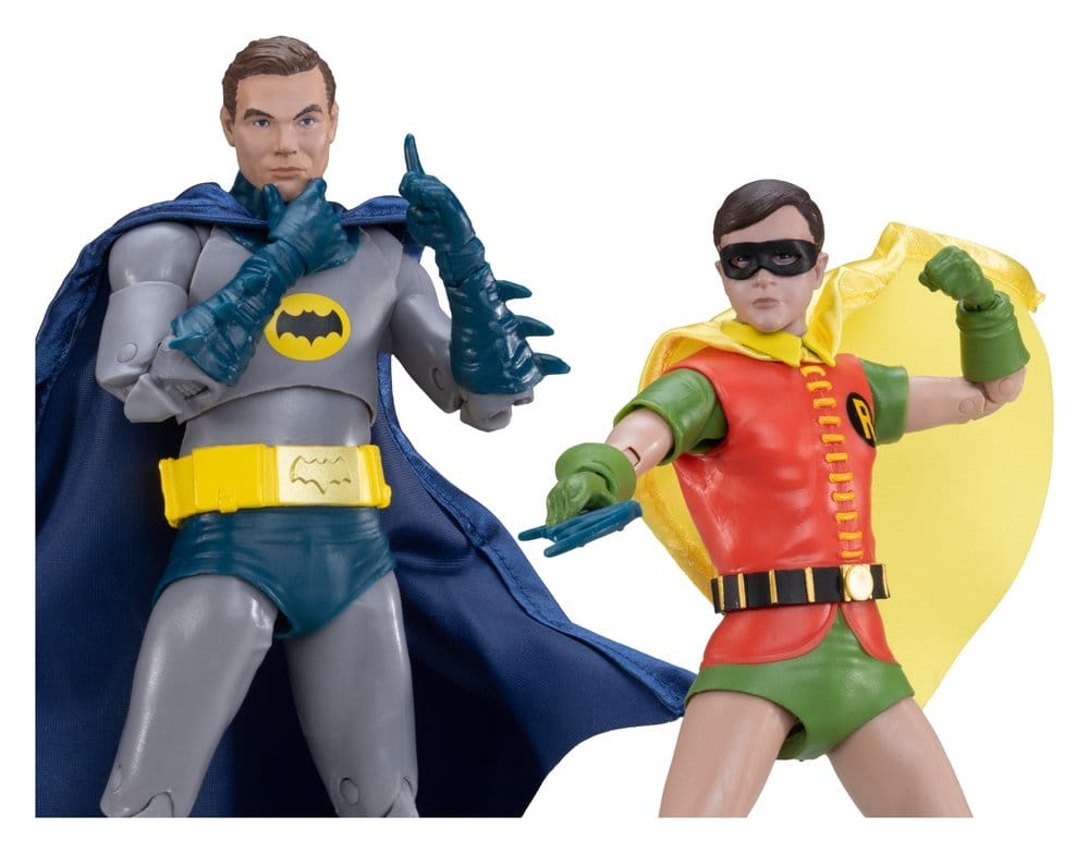 Batman Classic TV Series DC Multiverse McFarlane Collector Edition pack de 2 Figuras Batman y Robin 18 cm