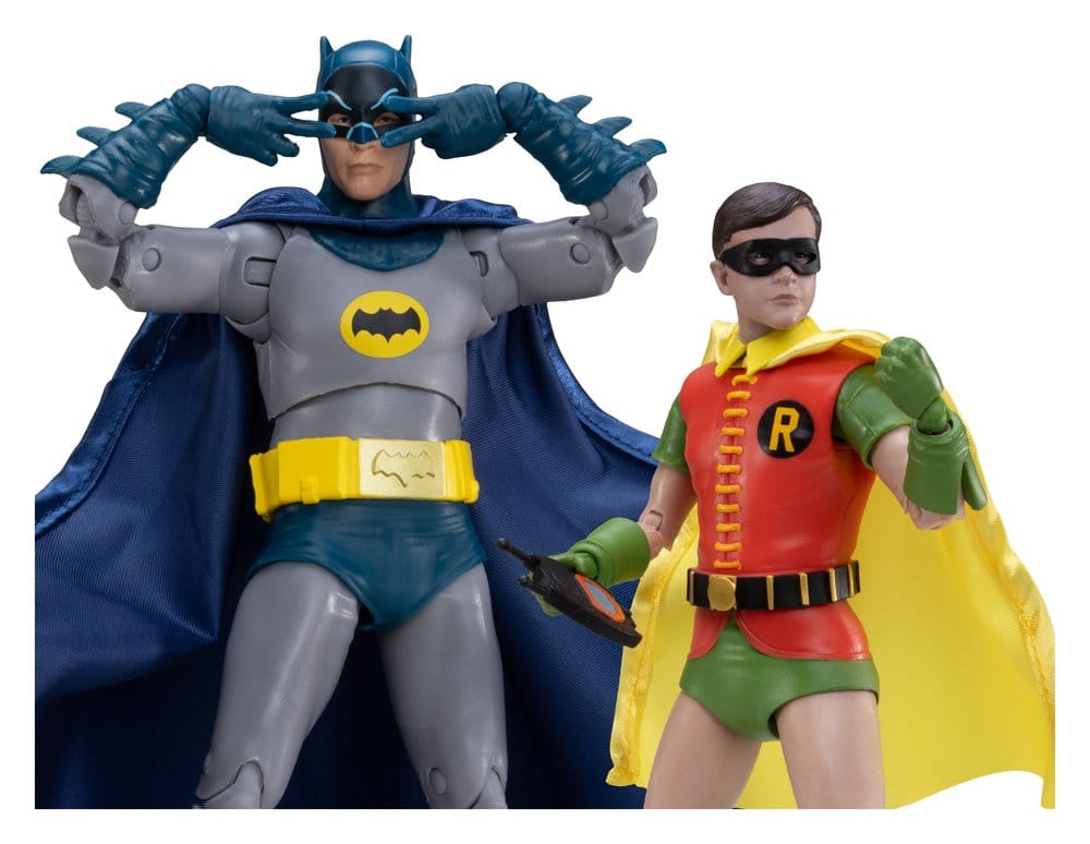 Batman Classic TV Series DC Multiverse McFarlane Collector Edition pack de 2 Figuras Batman y Robin 18 cm