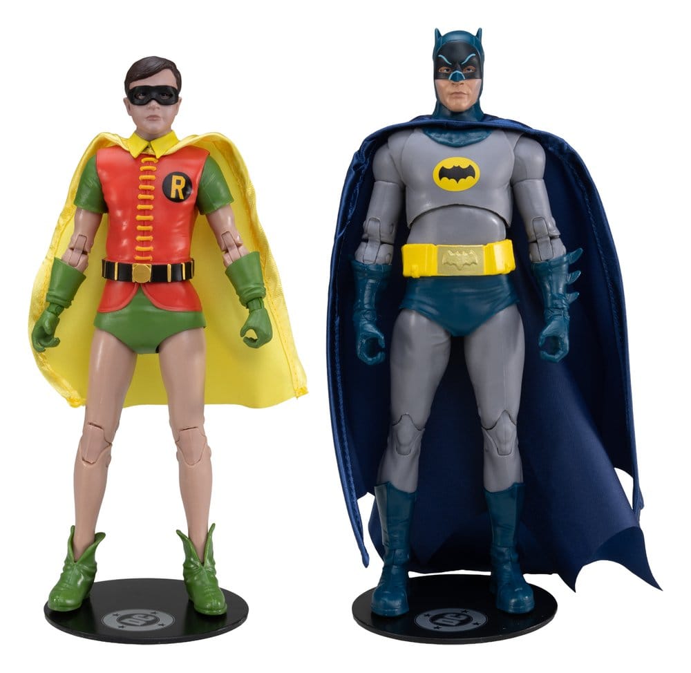 Batman Classic TV Series DC Multiverse McFarlane Collector Edition pack de 2 Figuras Batman y Robin 18 cm