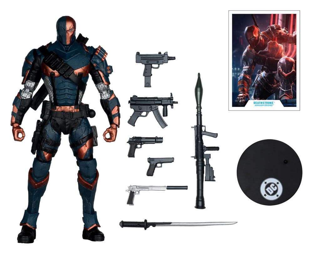 Arkham Origins DC Multiverse Figura Deathstroke 19 cm