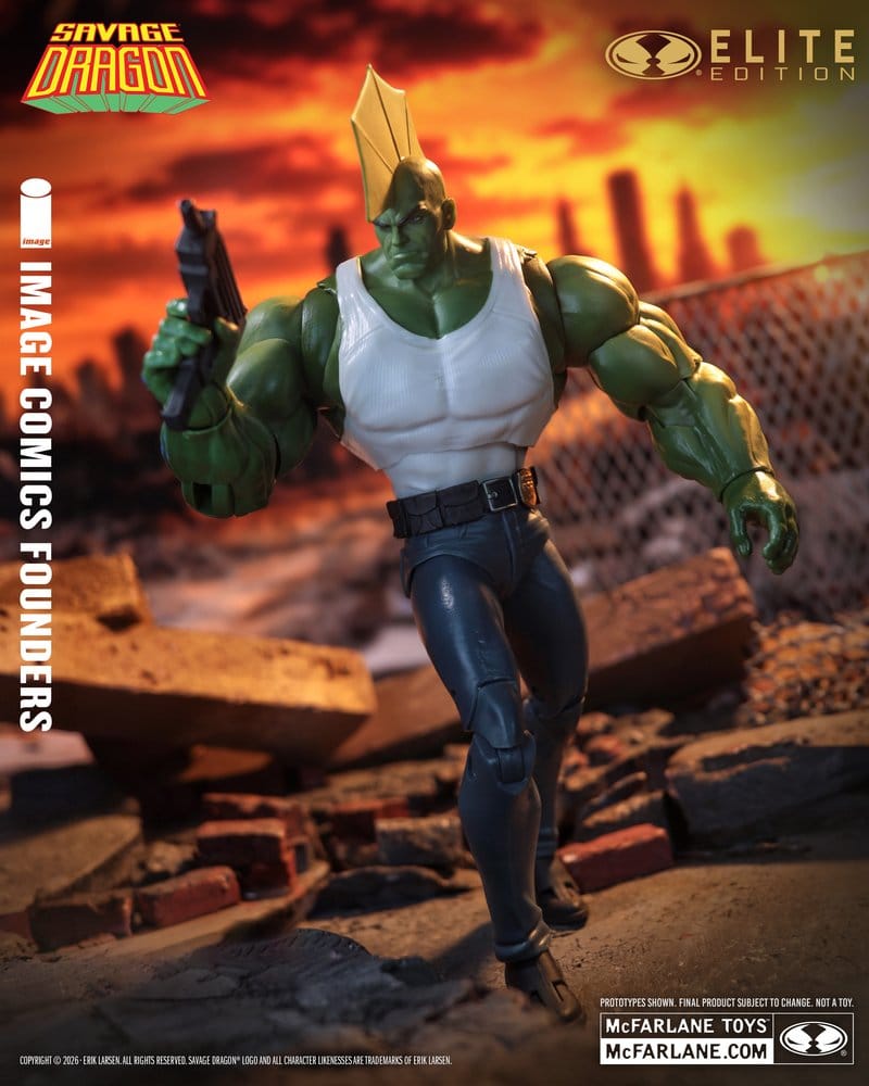 Savage Dragon Image Comics Founders Series McFarlane Elite Edition Figura Dragon 20 cm