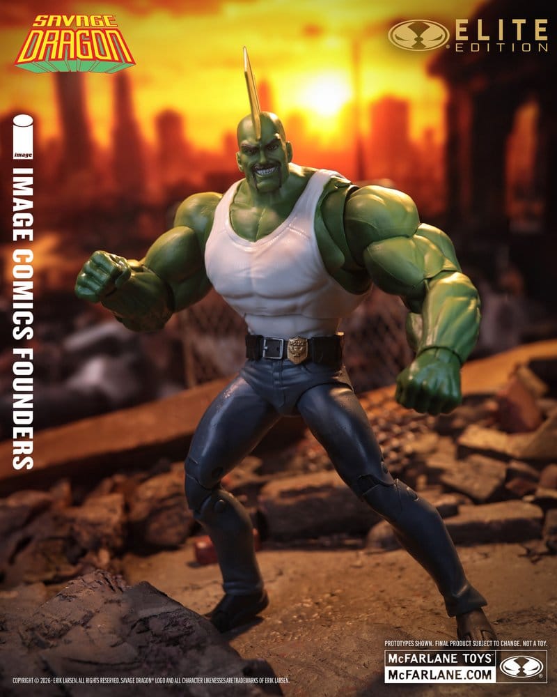 Savage Dragon Image Comics Founders Series McFarlane Elite Edition Figura Dragon 20 cm