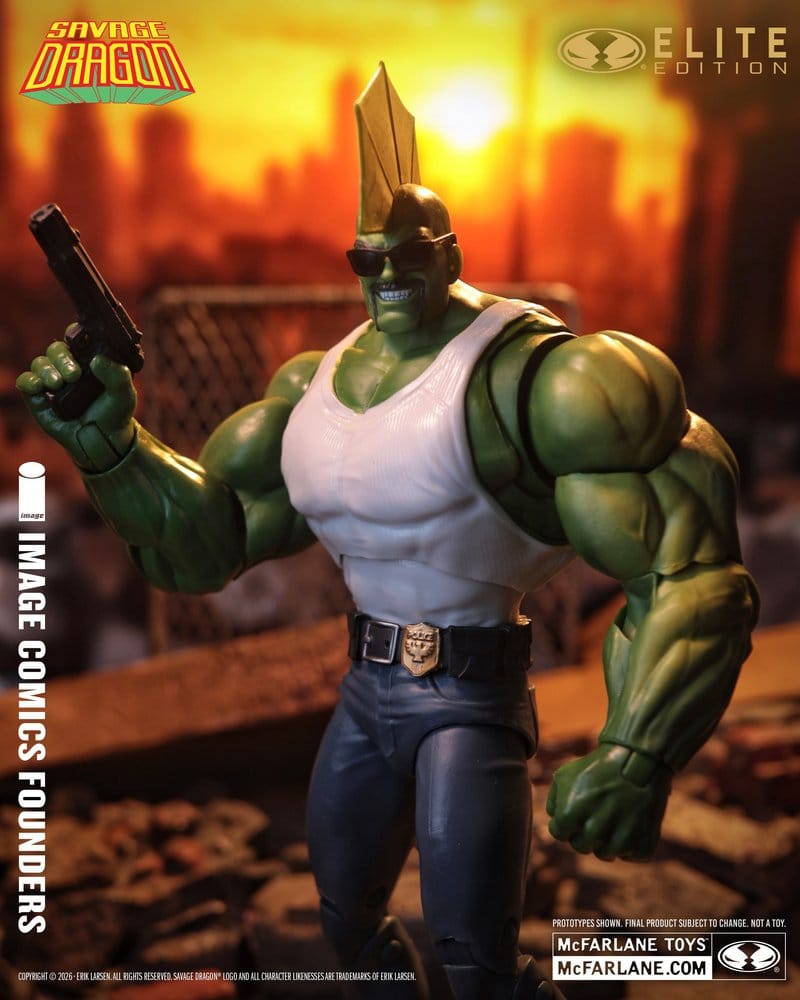Savage Dragon Image Comics Founders Series McFarlane Elite Edition Figura Dragon 20 cm