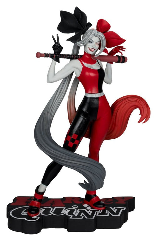 DC Direct Harley Quinn: Red, White & Black Estatua 1/10 Harley Quinn by Alex Garner 21 cm