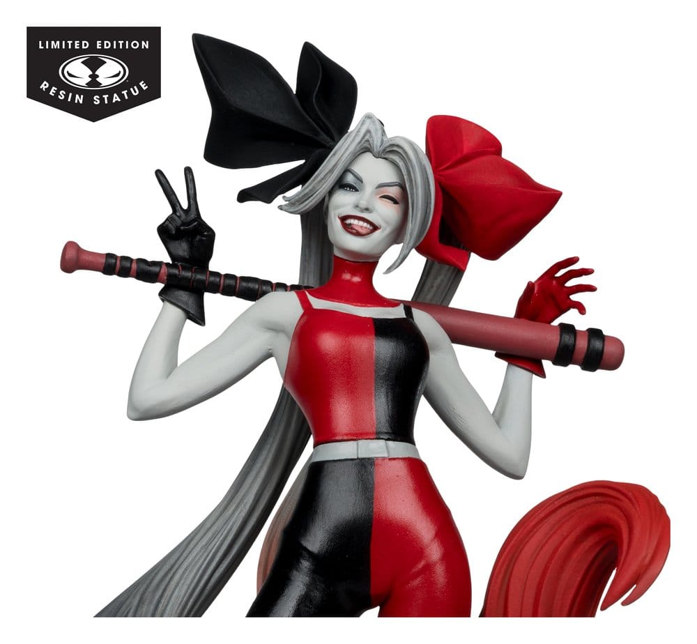 DC Direct Harley Quinn: Red, White & Black Estatua 1/10 Harley Quinn by Alex Garner 21 cm