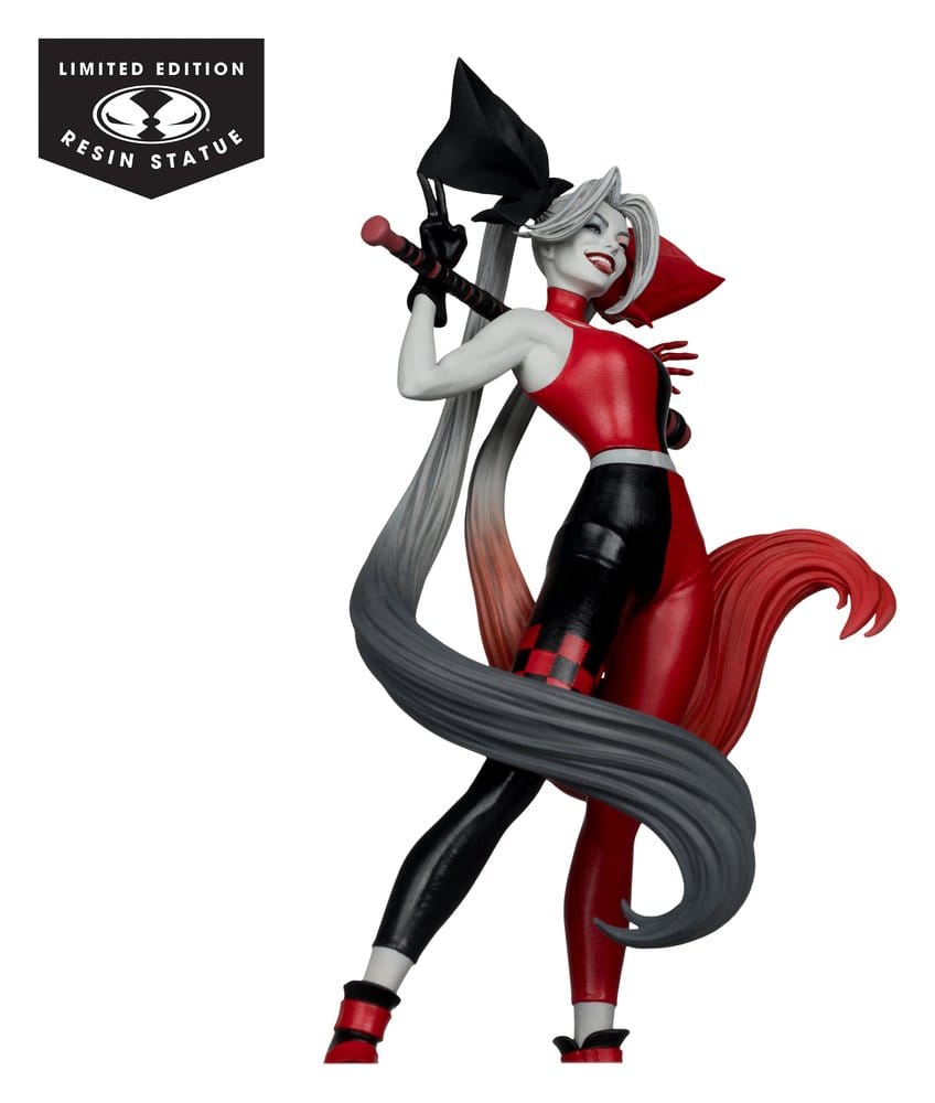 DC Direct Harley Quinn: Red, White & Black Estatua 1/10 Harley Quinn by Alex Garner 21 cm