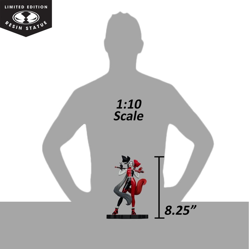 DC Direct Harley Quinn: Red, White & Black Estatua 1/10 Harley Quinn by Alex Garner 21 cm