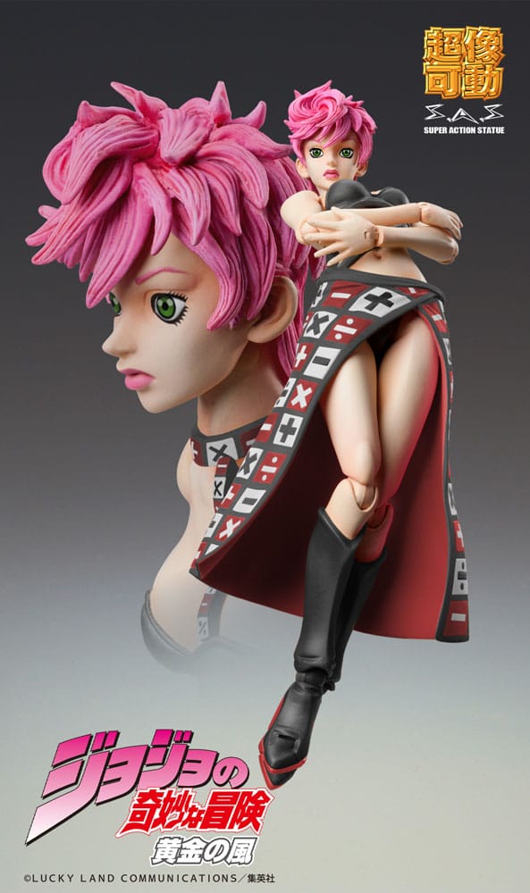 JoJo's Bizarre Adventure Part 5 Figura Super Action Chozokado Trish Una Black Ver. 15 cm