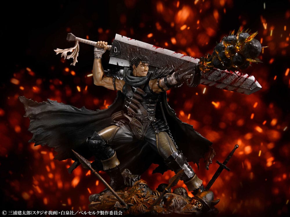 Berserk Estatua PVC 1/7 Guts Black Swordsman Ver. 26 cm