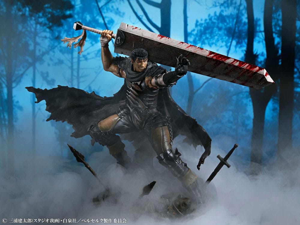 Berserk Estatua PVC 1/7 Guts Black Swordsman Ver. 26 cm
