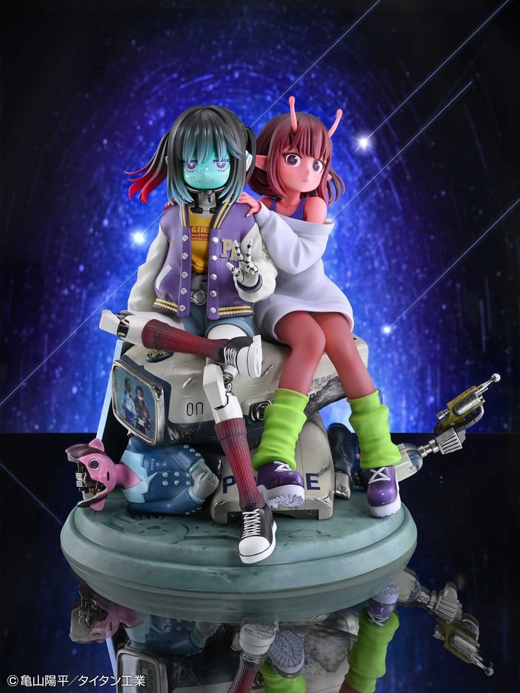 Milky Subway The Galactic Limited Express Pack de 2 Figuras PVC Chiharu & Makina 18 cm