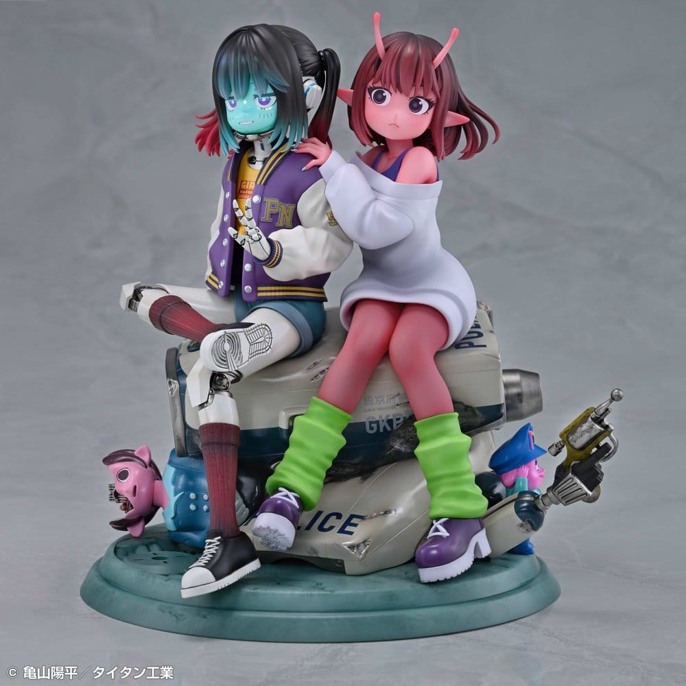 Milky Subway The Galactic Limited Express Pack de 2 Figuras PVC Chiharu & Makina 18 cm