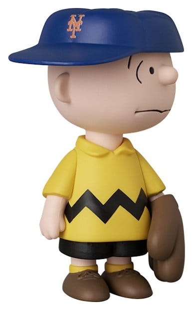 MLB × Peanuts UDF Figura PVC New York Mets Charlie Brown 9 cm