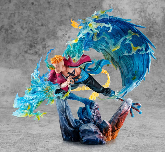 One Piece Estatua PVC P.O.P. MAS Maximum Marco the Phoenix Leader of 1st group of Whitebeard Pirates 32 cm