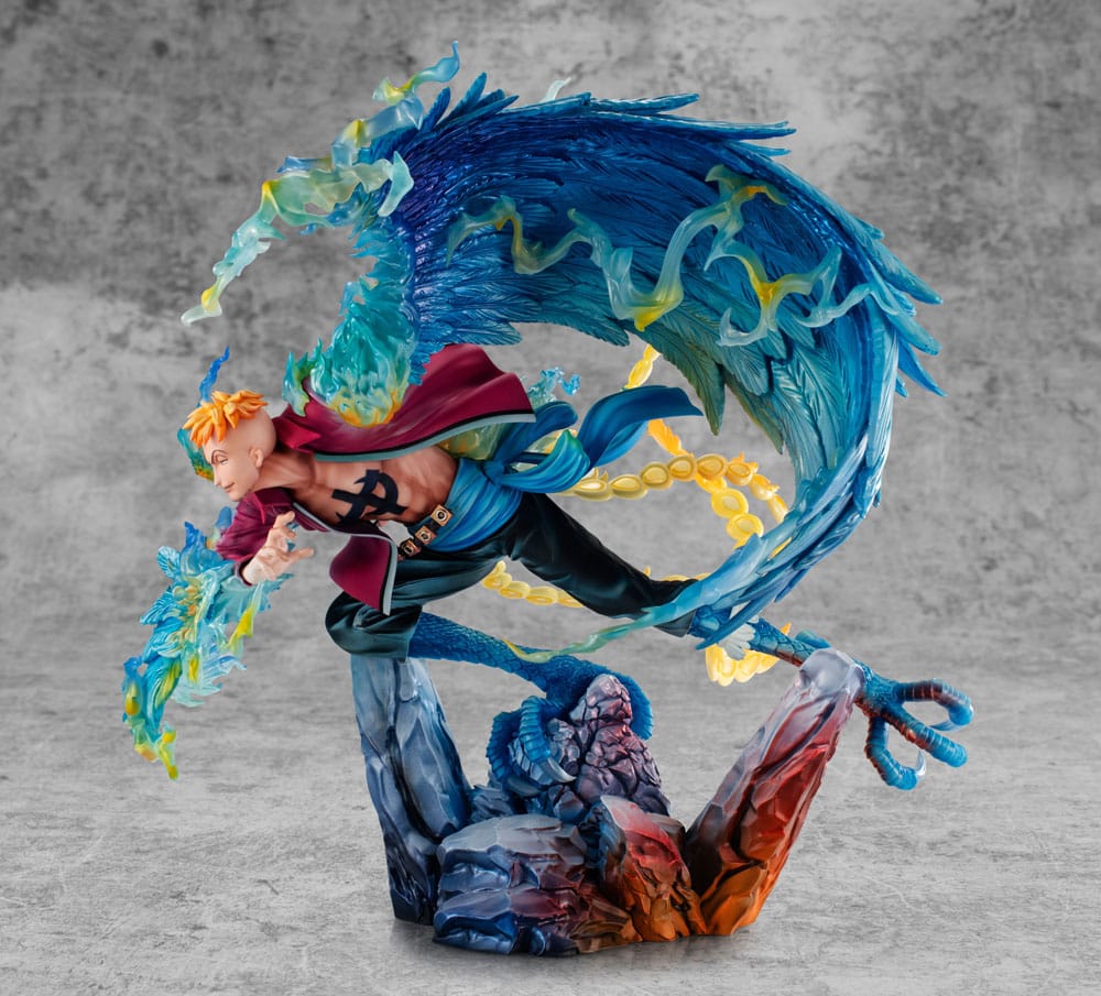 One Piece Estatua PVC P.O.P. MAS Maximum Marco the Phoenix Leader of 1st group of Whitebeard Pirates 32 cm